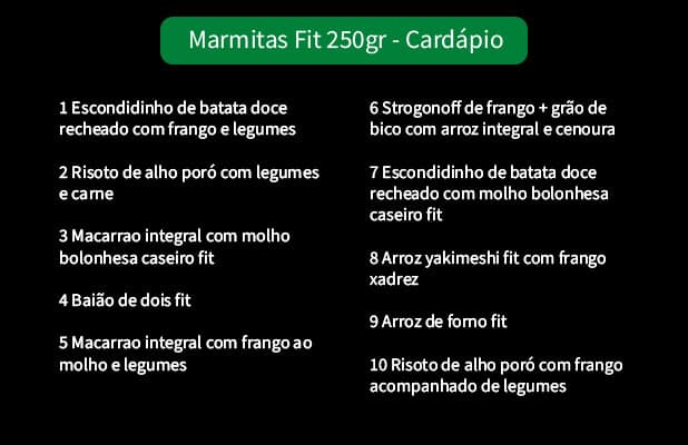 Naturale Londrina: Kit com 5, 10, 20 ou 30 Marmitas Fit de 250g cada, a partir de R$39. Aproveite!
