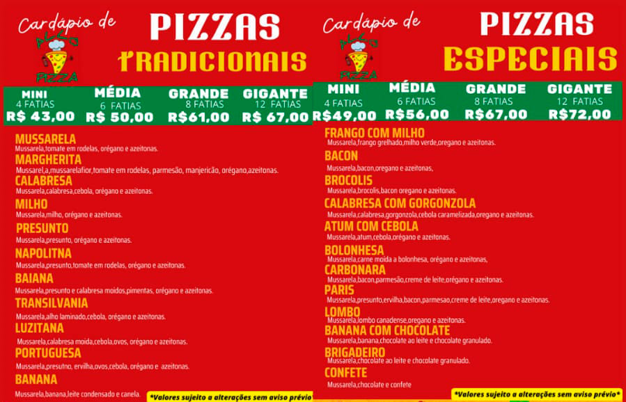 Pizza 8 Fatias em 6 Opções com Borda Recheada p/ Delivery ou Retirada: Mão  na Massa Pizzaria Londrina - Cidade Oferta