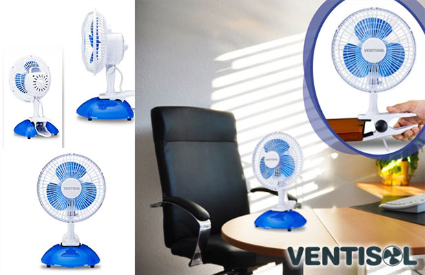 Mini Ventilador Ventisol De Mesa 20cm Mini 20 x Mini Ventilador