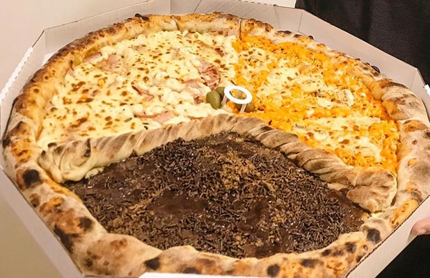 Compramos uma pizza gigante! #pizzagigante #pizza90cm #noventao #pizza