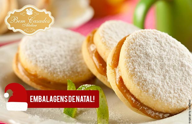 Caixas com Bem Casados p/ Festas (Opções Especiais de Natal)