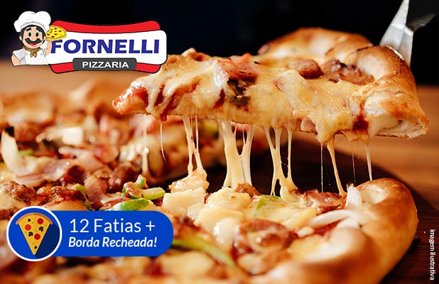 Pizza 8 Fatias em 6 Opções com Borda Recheada p/ Delivery ou Retirada: Mão  na Massa Pizzaria Londrina - Cidade Oferta