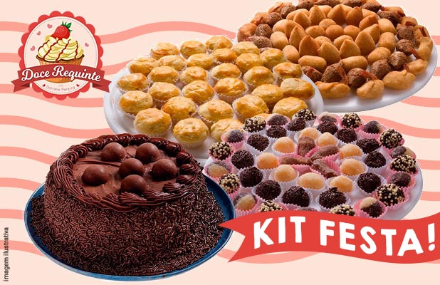 Kit festa, bolo, doces e salgados 150$ - Serviços - Cidade