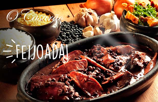 Feijoada completa no Casarão