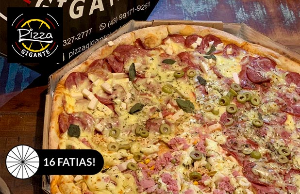 Pizza 8 Fatias em 6 Opções com Borda Recheada p/ Delivery ou Retirada: Mão  na Massa Pizzaria Londrina - Cidade Oferta